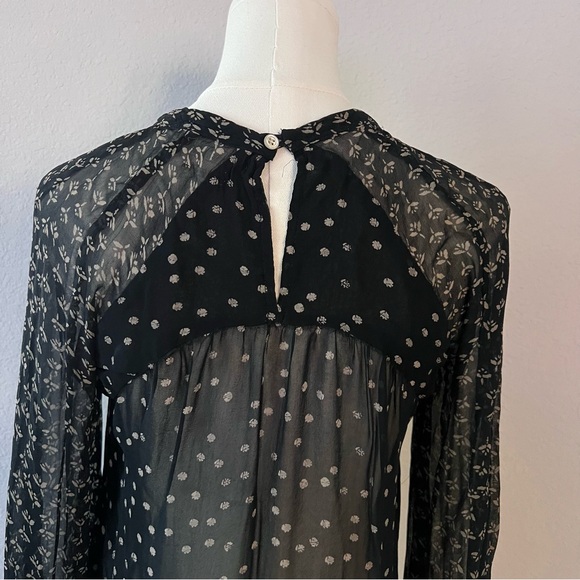 Isabel Marant Sheer Cutout Long Sleeve Blouse - Picture 6 of 7